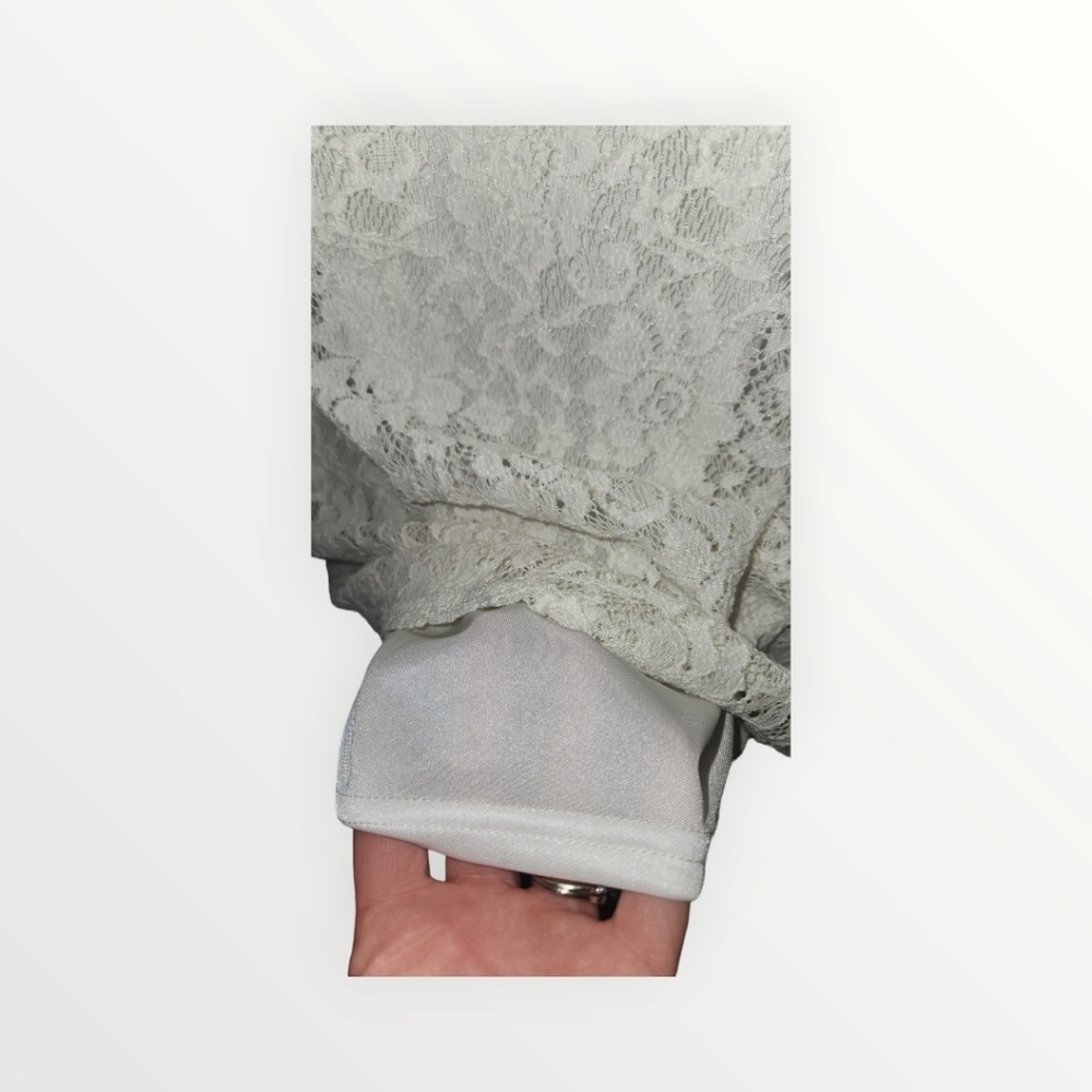Laundry by Shelli Secal style Ly14666creme white ivory lace dress 10 Sundress - Picture 8 of 15